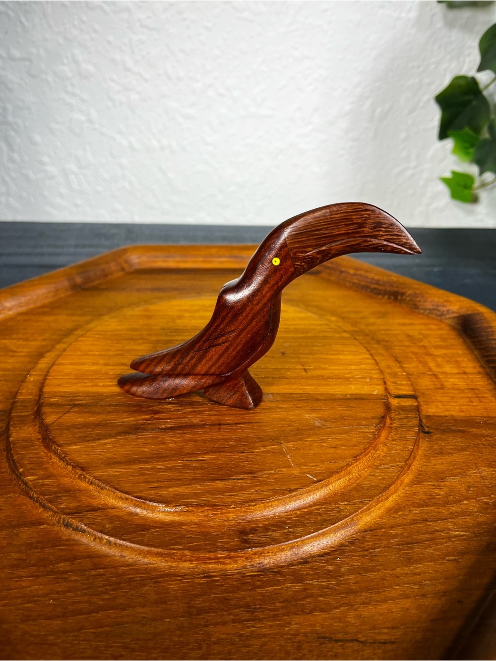 MCM Vintage Hand Carved Toucan